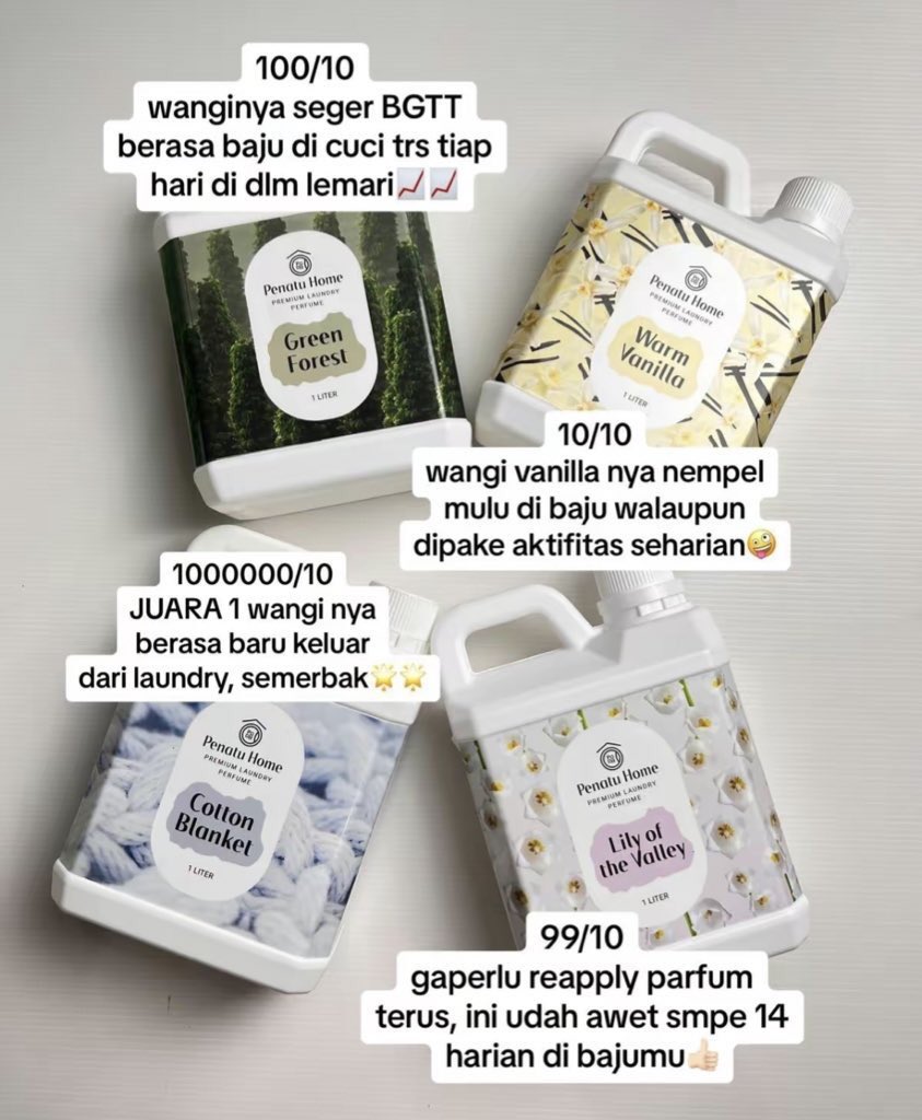 Yuk merapat, aku mau spill beberapa tips dan trick biar baju lebih bersih dan wangi tahan lama seperti habis dari laundry dan produk yg bisa dipakai atau dikombinasikan biar hasilnya lebih gong‼️

Persiapan buat taraweh dan lebaran nanti biar wangi semerbak 😆💕