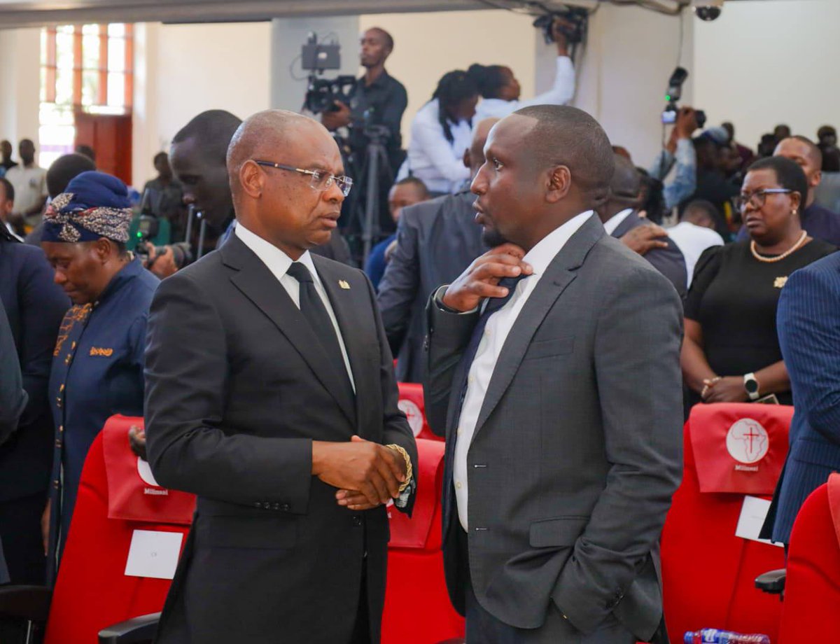 Parliamentary leadership, arrive for the requiem mass of the late Senator William Cheptumo at AIC milimani.