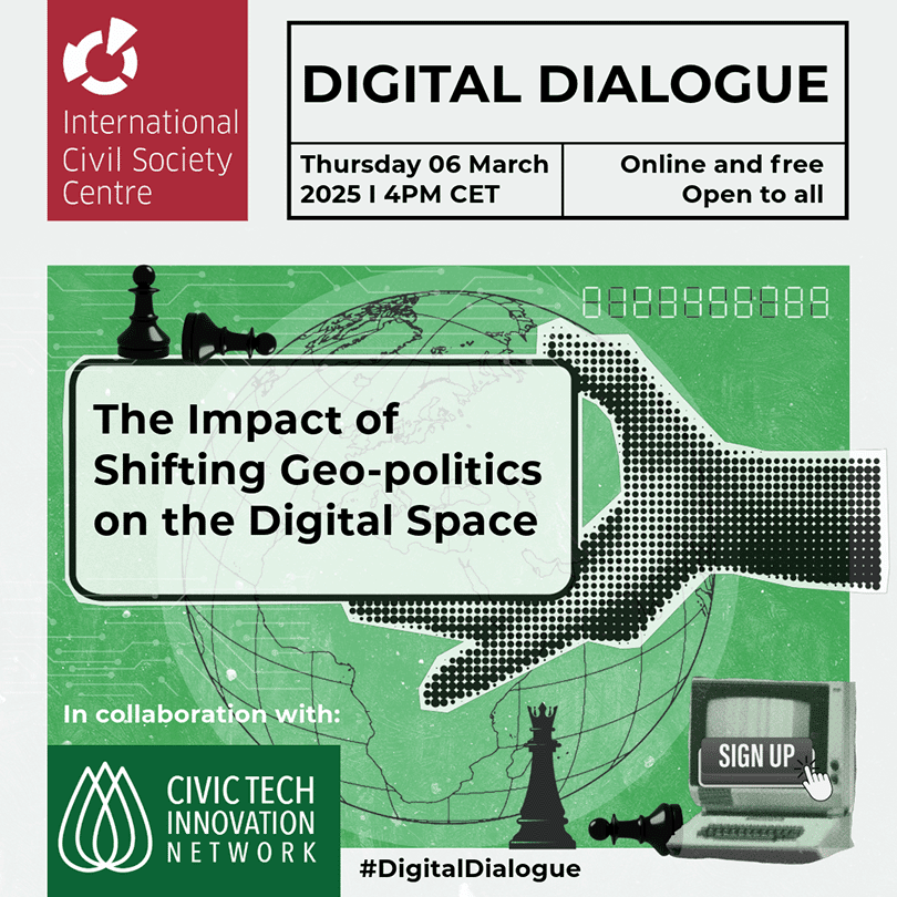 The next <a href="/CivicTechAfrica/">Civic Tech Innovation Network</a> Digital Dialogue with the International Civil Society Centre will explore the impact of digital authoritarianism, data sovereignty, and internet fragmentation on the global digital space. 6th March 2025, 5-8pm CAT. Register now: bit.ly/3DbdPYZ