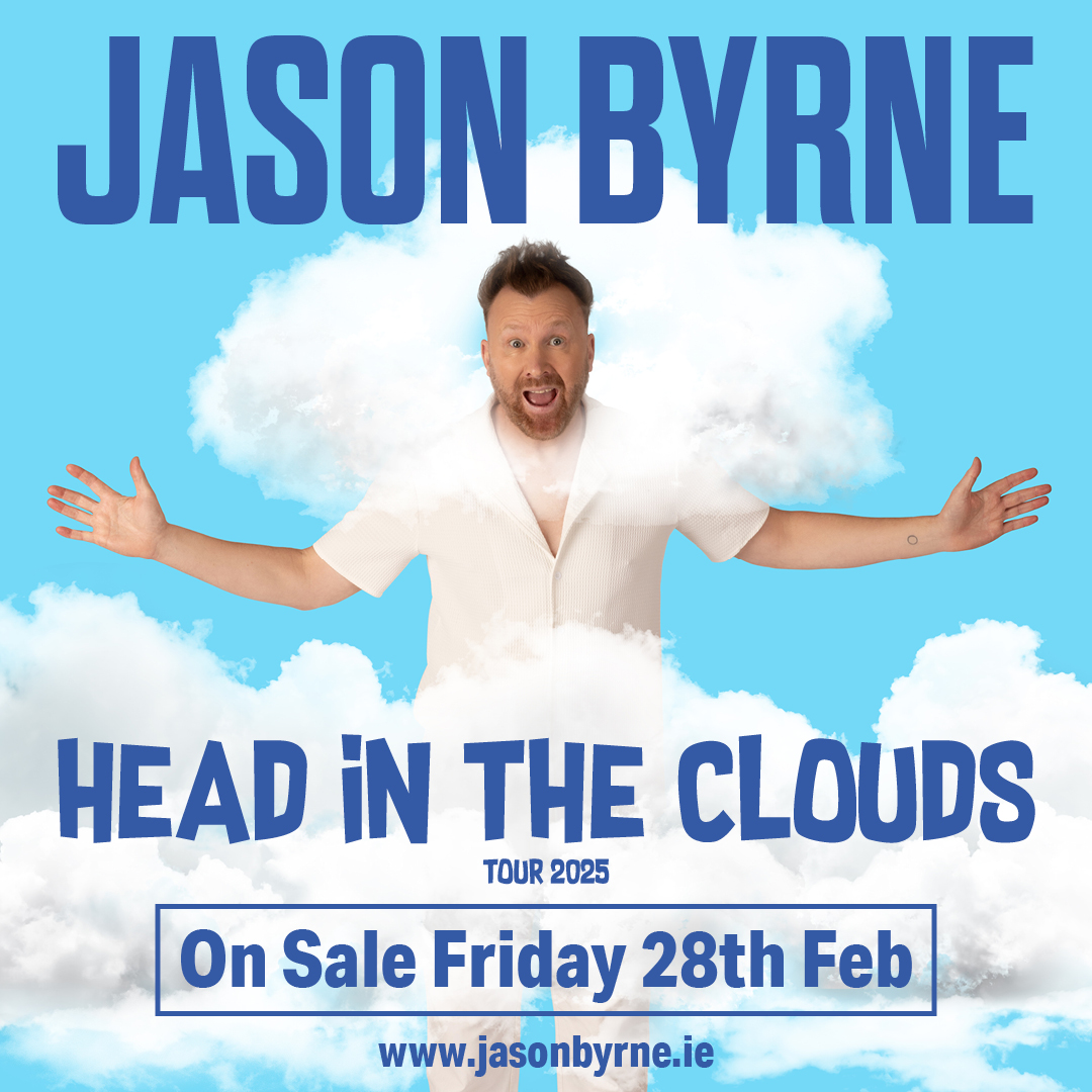 Lincoln Comedy (@lincolncomedy) on Twitter photo NEW SHOW ANNOUNCEMENT! - JASON BYRNE <a href="/thejasonbyrne/">jason byrne</a> - HEAD IN THE CLOUDS TOUR - 27TH NOV '25 <a href="/LincolnDrill/">Lincoln Drill</a>
Where does he get it all from? A phrase often heard outside Jason Byrnes shows. Join Jason in the clouds for a night of beautiful, fluffy mayhem.
Tix on Sale Fri 28th Feb NEW SHOW ANNOUNCEMENT! - JASON BYRNE <a href="/thejasonbyrne/">jason byrne</a> - HEAD IN THE CLOUDS TOUR - 27TH NOV '25 <a href="/LincolnDrill/">Lincoln Drill</a>
Where does he get it all from? A phrase often heard outside Jason Byrnes shows. Join Jason in the clouds for a night of beautiful, fluffy mayhem.
Tix on Sale Fri 28th Feb