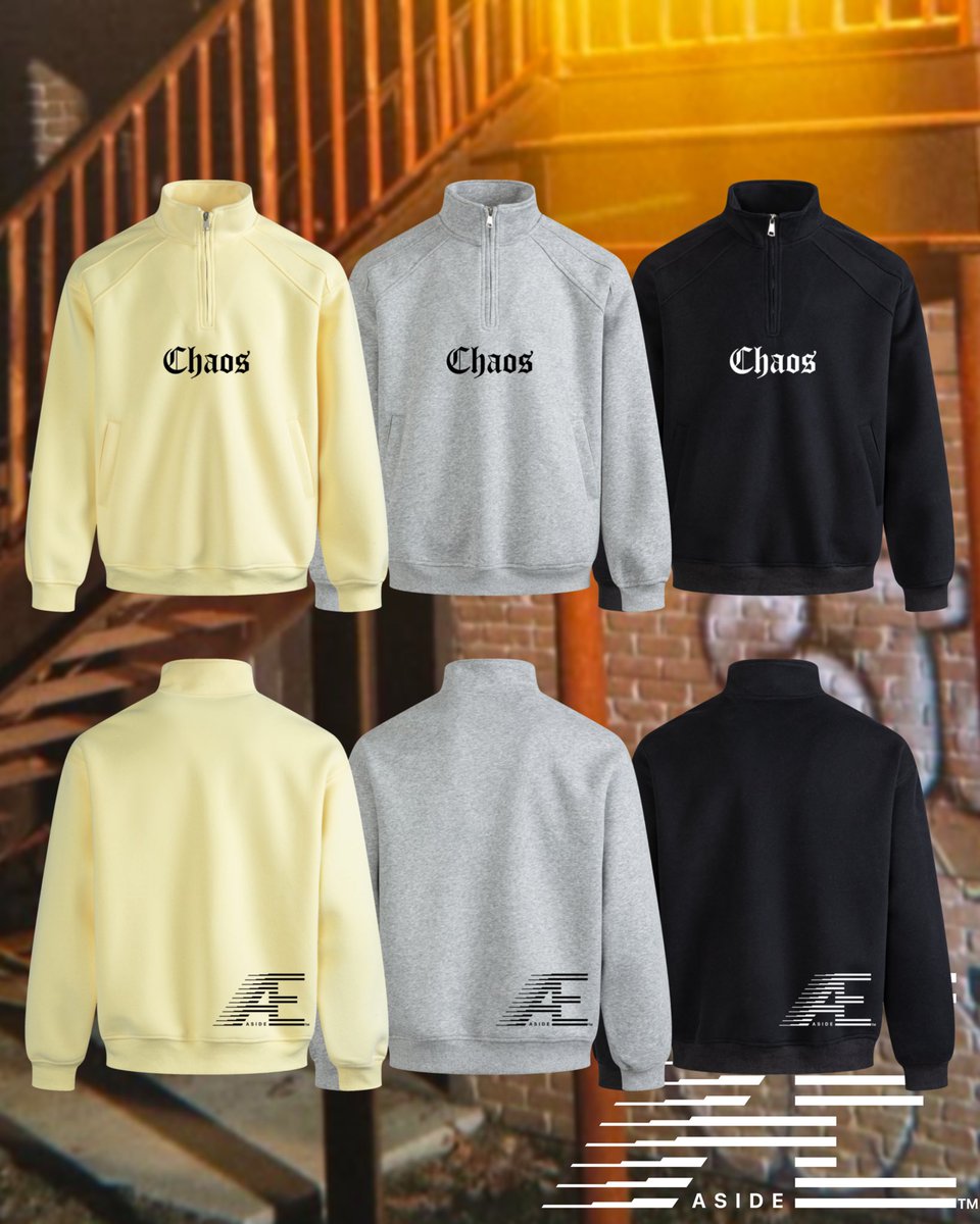 Æ CHAOS HALF ZIP PULLOVER

02月27日(thu)19:00〜03月01日(sat)19:00
2日間idio✞オンラインにて受注オーダースタート

#idiotjp 
#aside_ae Æ™