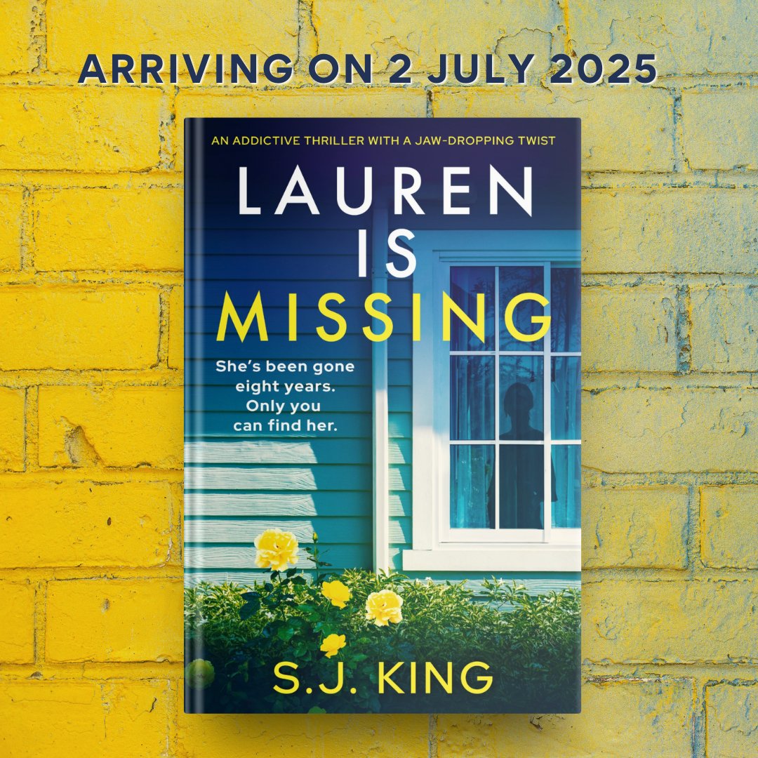 Storm Publishing (@stormbooks_co) on Twitter photo We are utterly thrilled to reveal the cover for Lauren Is Missing: An addictive thriller with a jaw-dropping twist by <a href="/SJKingWrites/">S J King ⭐️✍🏻⭐️</a> !
It's out on 2nd July but you can pre-order it NOW!
Pre-order it here: geni.us/846-cr-two-am We are utterly thrilled to reveal the cover for Lauren Is Missing: An addictive thriller with a jaw-dropping twist by <a href="/SJKingWrites/">S J King ⭐️✍🏻⭐️</a> !
It's out on 2nd July but you can pre-order it NOW!
Pre-order it here: geni.us/846-cr-two-am