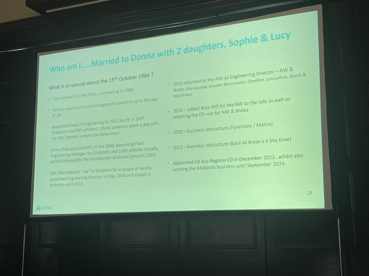 A touch of engineering as our next speaker is Phil Cummins, Engineering Director at Arriva.