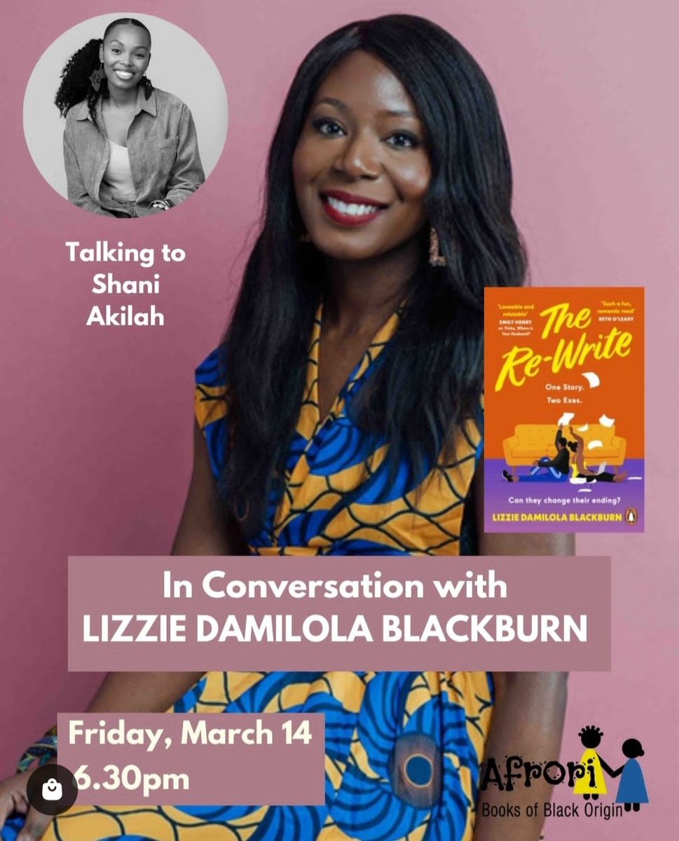 DamilolaLizzie's tweet image. Delighted to announce that I'll be in conversation with the talented @_shaniakilah at @AfroriBooks to chat all things The Re-Write
Grab your tickets here:
afroribooks.co.uk/products/in-co…