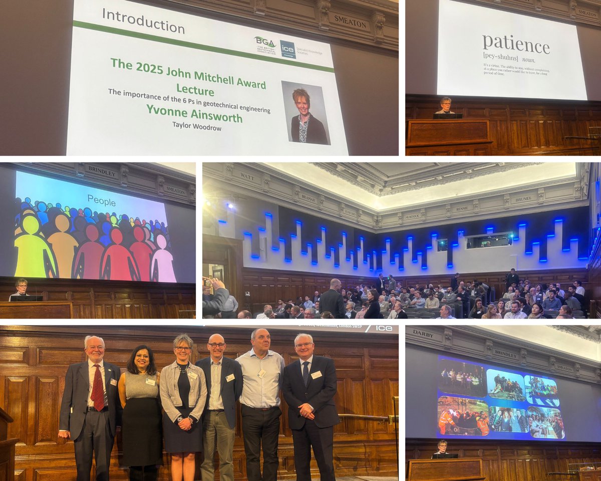 On 21 Jan, Yvonne Ainsworth delivered her inspiring John Mitchell Lecture, unveiling the secret 6 Ps in geotechnical engineering. 
A huge congratulations to Yvonne on her insightful and memorable presentation on behalf of the entire team!🏆👏
#GeotechnicalEngineering #Inspiration