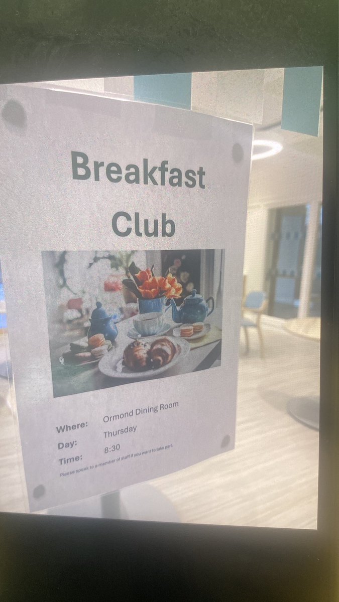This week our occupational therapists started breakfast club in NRU , this is where a group of patients come to the dining room and practice making breakfast . It gives our Ot the opportunity to assess and supervise patients needs for home, <a href="/PmTalevara1/">PM</a> <a href="/HSEMidWest/">HSE Mid West</a>
