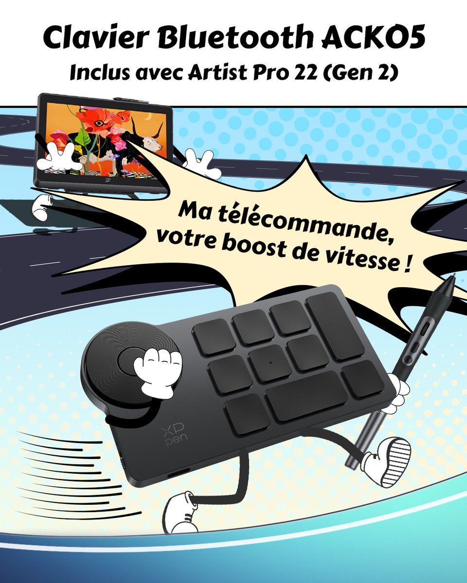 XPPentablette's tweet photo. 🔑La tablette professionnelle pour l'animateur professionnel !

🌿Stylet avec 16K Niveaux de Pression, Expérience de Dessin Fluide et Sensible

🌿Télécommande de Raccourci ACK05, Libérez Plus de Créativité.

🎨Artist Pro 22 (Gen 2) : https://t.co/UnjkpanzUf

#XPPen #Storyboard https://t.co/sMD5qmIt45