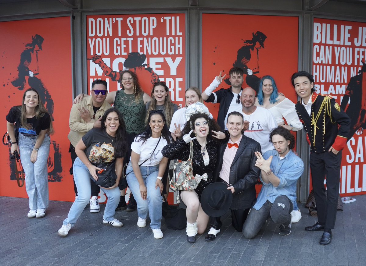 Words can’t explain how amazing it was to see <a href="/MJtheMusical/">MJ</a> Australia with these awesome friends. 🕺🏽
#MJFam are the most beautiful ppl on earth. 🫶🏽