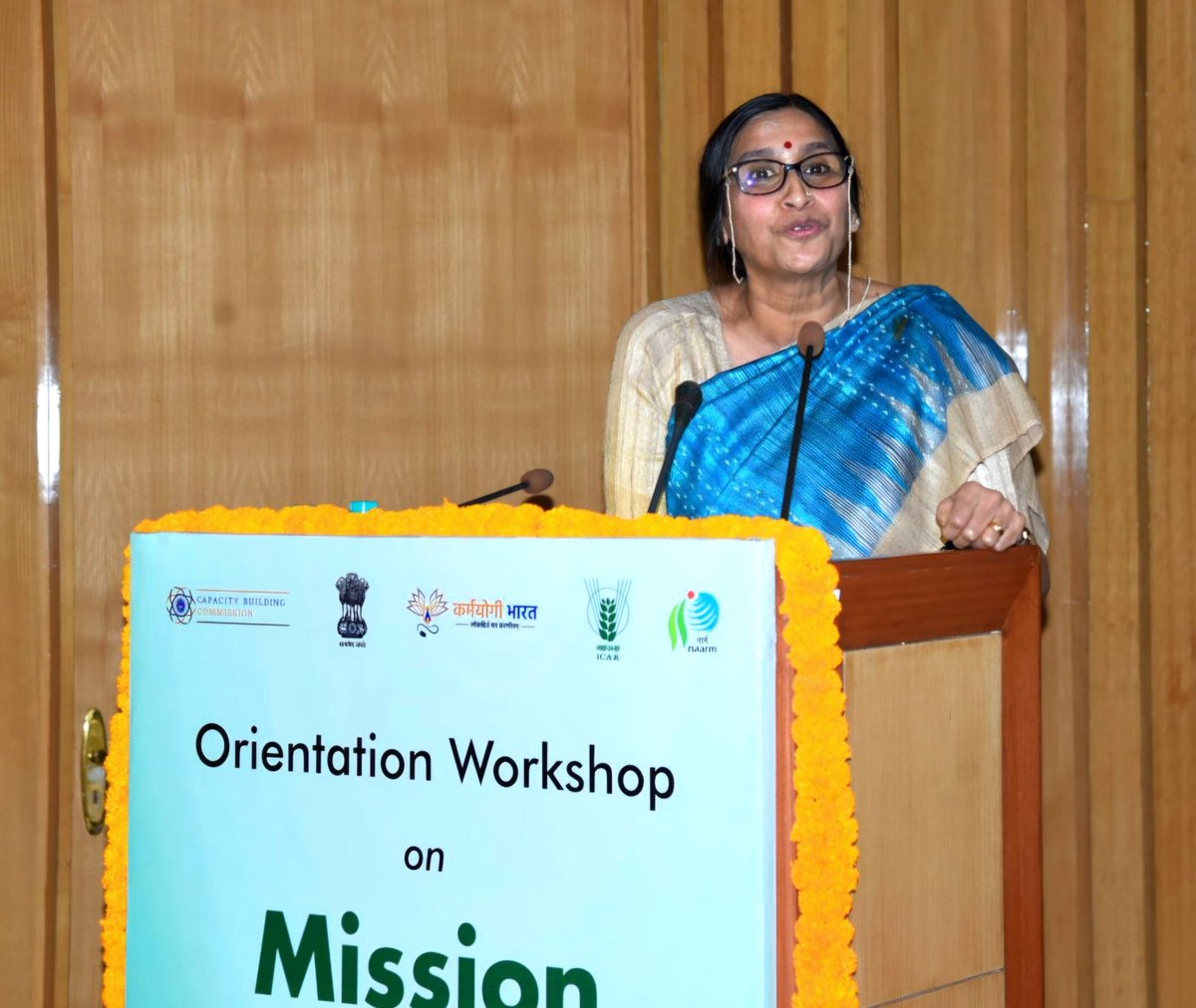 icarindia's tweet image. Dr (Mrs) Alka Mittal, Member (Admn) CBC, during her address at the #MissionKarmayogi Orientation Workshop today, emphasized that the mission’s objective is to enhance Govt employee’s performance nationwide. #CapacityBuilding  #GovernmentReforms
@iGOTKarmayogi
@ChouhanShivraj