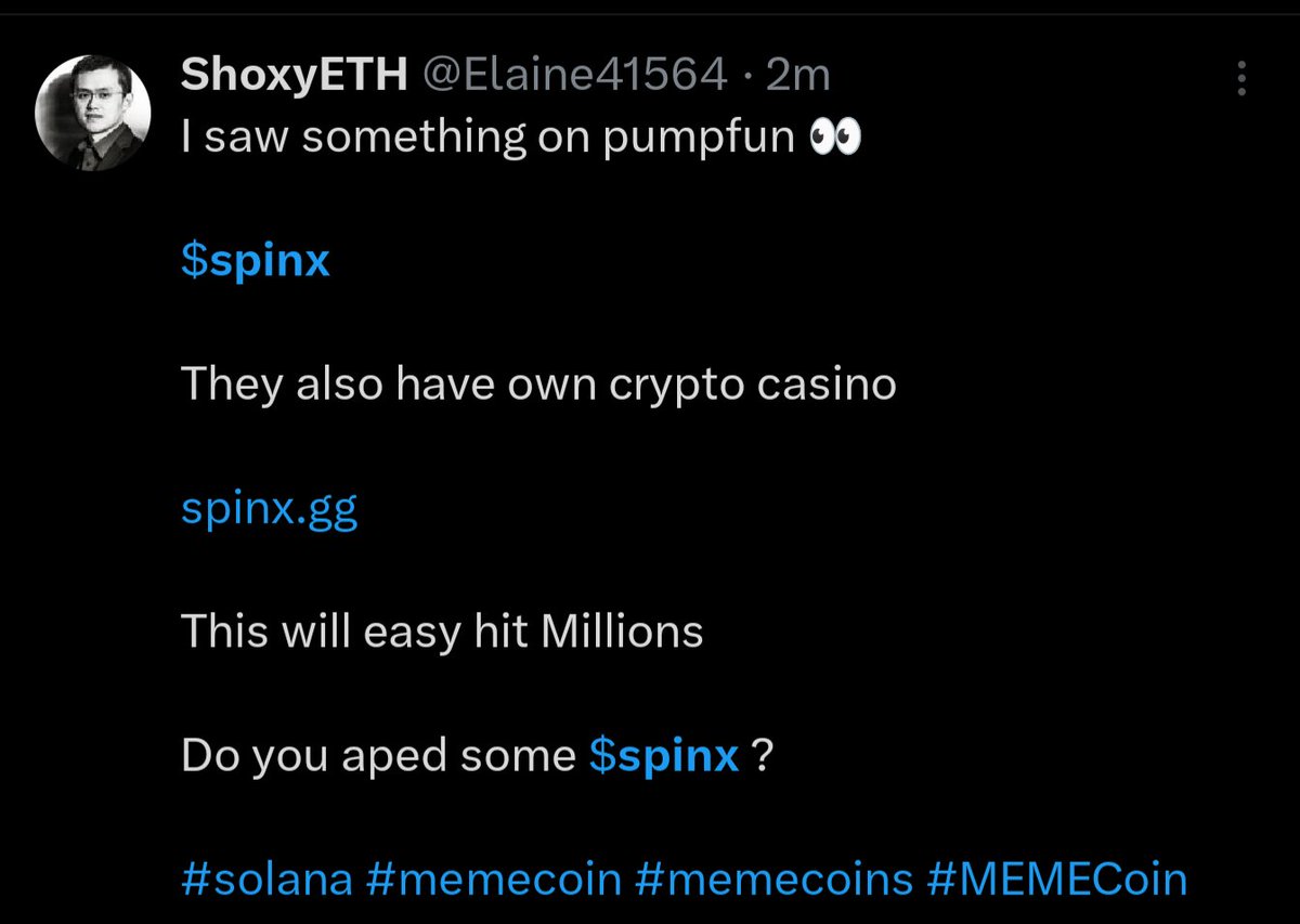 TACOMORTY66's tweet photo. @Spinxgg VERY BULLISH 🔥🚀📈
$Spinx #SpinX https://t.co/GvgcKUC53m