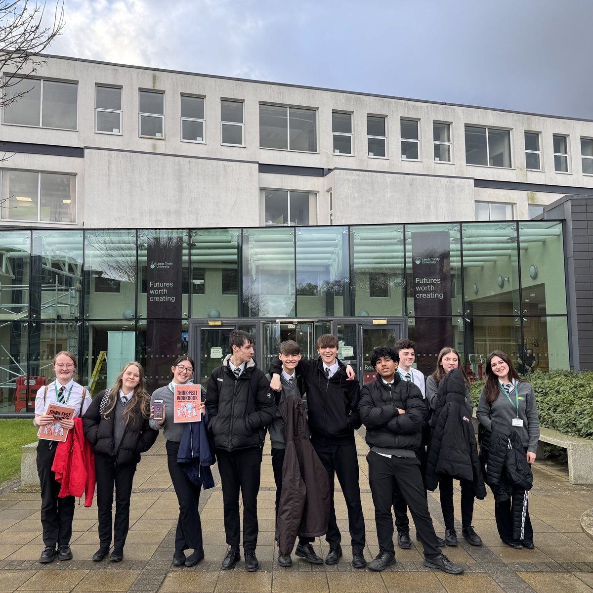The Morley Academy (@themorleyacad) on Twitter photo Mr Cox & 14 Y10 EPR students visited Leeds Trinity University yesterday for their annual Think:Fest conference. Our students were given a taste of studying Ethics & Philosophy at degree level, and an insight into uni life.Ā Thank you <a href="/leedstrinity/">Leeds Trinity University</a> for such a rewarding day out!š Mr Cox & 14 Y10 EPR students visited Leeds Trinity University yesterday for their annual Think:Fest conference. Our students were given a taste of studying Ethics & Philosophy at degree level, and an insight into uni life.Ā Thank you <a href="/leedstrinity/">Leeds Trinity University</a> for such a rewarding day out!š