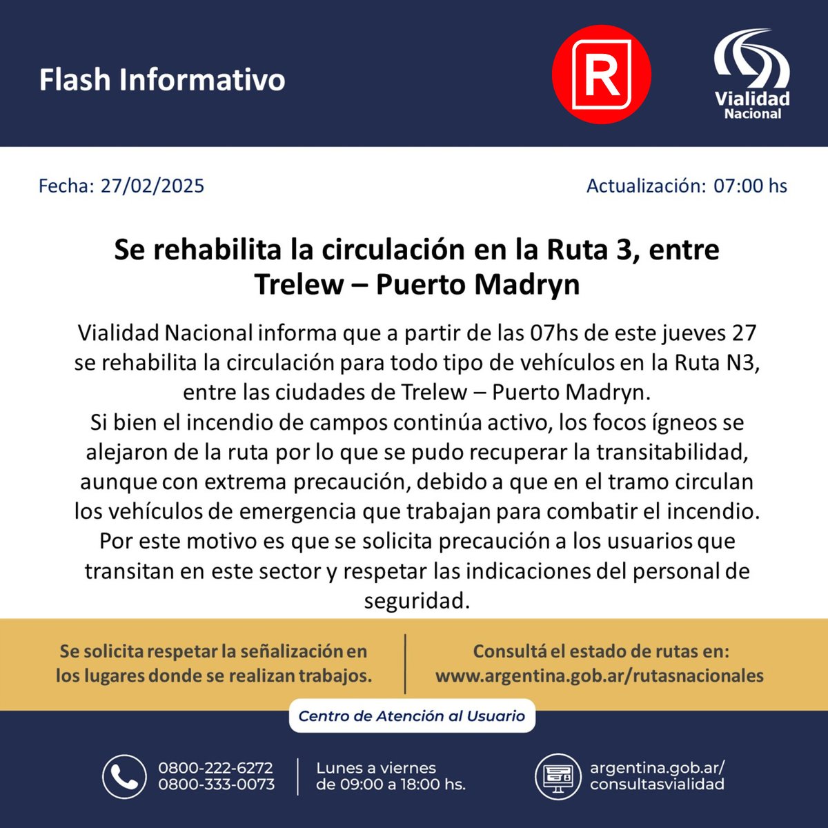 #Comunicado