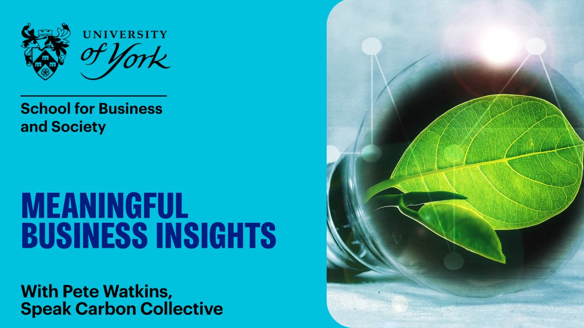 School for Business and Society 🏫 (@uoy_sbs) on Twitter photo 🎧 Latest episode of Meaningful Business podcast out now!
Pete Watkins from Speak Carbon Collective, talks to <a href="/AlexAlterskye/">Dr. Alex Alterskye 🇪🇺🇬🇧</a> about how training and engagement around carbon literacy, climate awareness and sustainability makes an impact on businesses: youtu.be/S-R-dHQMCl8 🎧 Latest episode of Meaningful Business podcast out now!
Pete Watkins from Speak Carbon Collective, talks to <a href="/AlexAlterskye/">Dr. Alex Alterskye 🇪🇺🇬🇧</a> about how training and engagement around carbon literacy, climate awareness and sustainability makes an impact on businesses: youtu.be/S-R-dHQMCl8