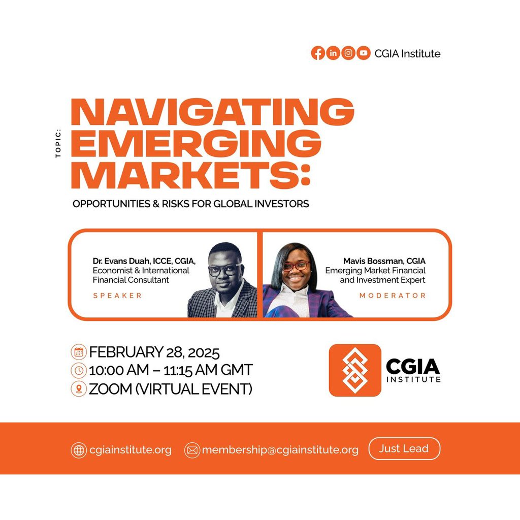 cgiaghana's tweet photo. R𝐞a𝐝y t𝐨 𝐣o𝐢n u𝐬 𝐋I𝐕E t𝐨morrow?📌 

Join the @cgia_institute

𝐈𝐭'𝐬 𝐡𝐚𝐩𝐩𝐞𝐧𝐢𝐧𝐠 𝐭𝐨𝐦𝐨𝐫𝐫𝐨𝐰 𝐚𝐭 𝟏𝟎 𝐚𝐦 𝐆𝐌𝐓

𝐑𝐄𝐆𝐈𝐒𝐓𝐄𝐑 𝐇𝐄𝐑𝐄: https://t.co/as9pFo0FZz

#cgiawebinar #cgiainstitute #finance #investment #opportunities #challenges #webinar https://t.co/kIvH1pvcsp