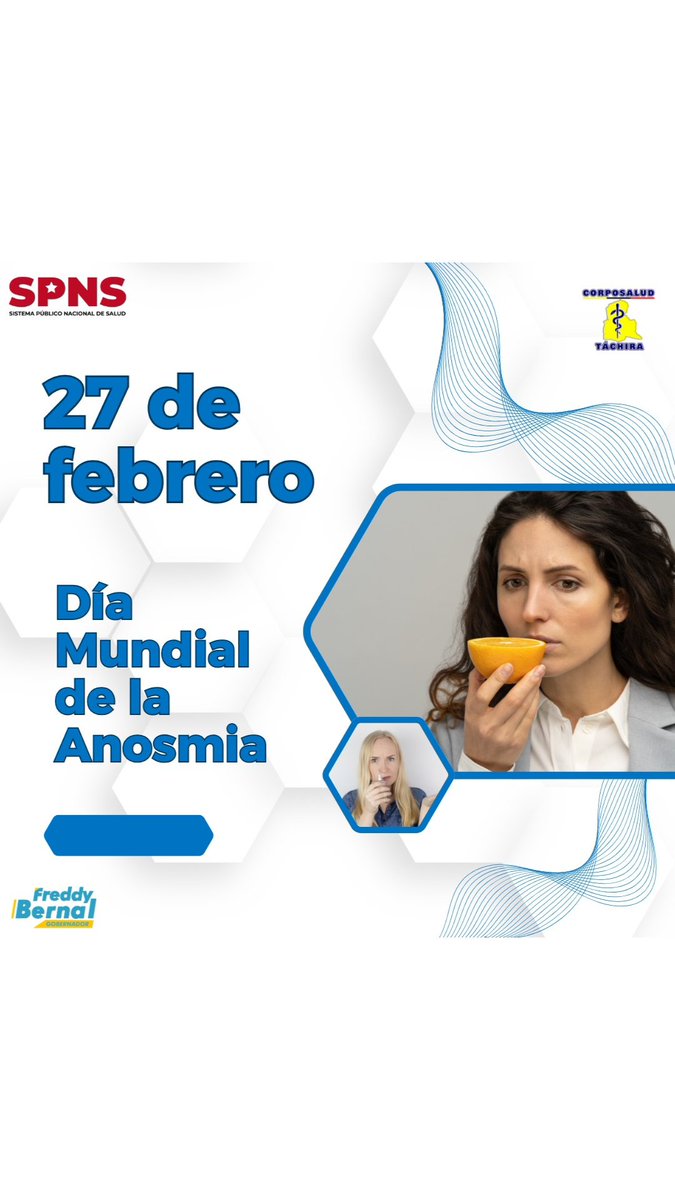 La anosmia es la ausencia o pérdida del olfato: Por lo general, el 5% de la población padece pérdida de olfato o anosmia, según datos de la OMS, este tipo de padecimiento puede alertar sobre síntomas relacionados con el Covid.
<a href="/NicolasMaduro/">Nicolás Maduro</a> 
<a href="/FreddyBernal/">Freddy Bernal</a>