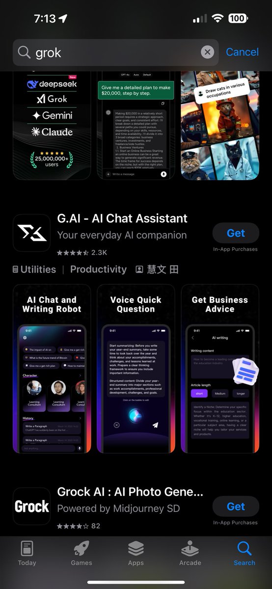yo <a href="/xai/">xAI</a> <a href="/elonmusk/">Elon Musk</a> <a href="/grok/">Grok</a> — you’re being spoofed in the @apple appstore