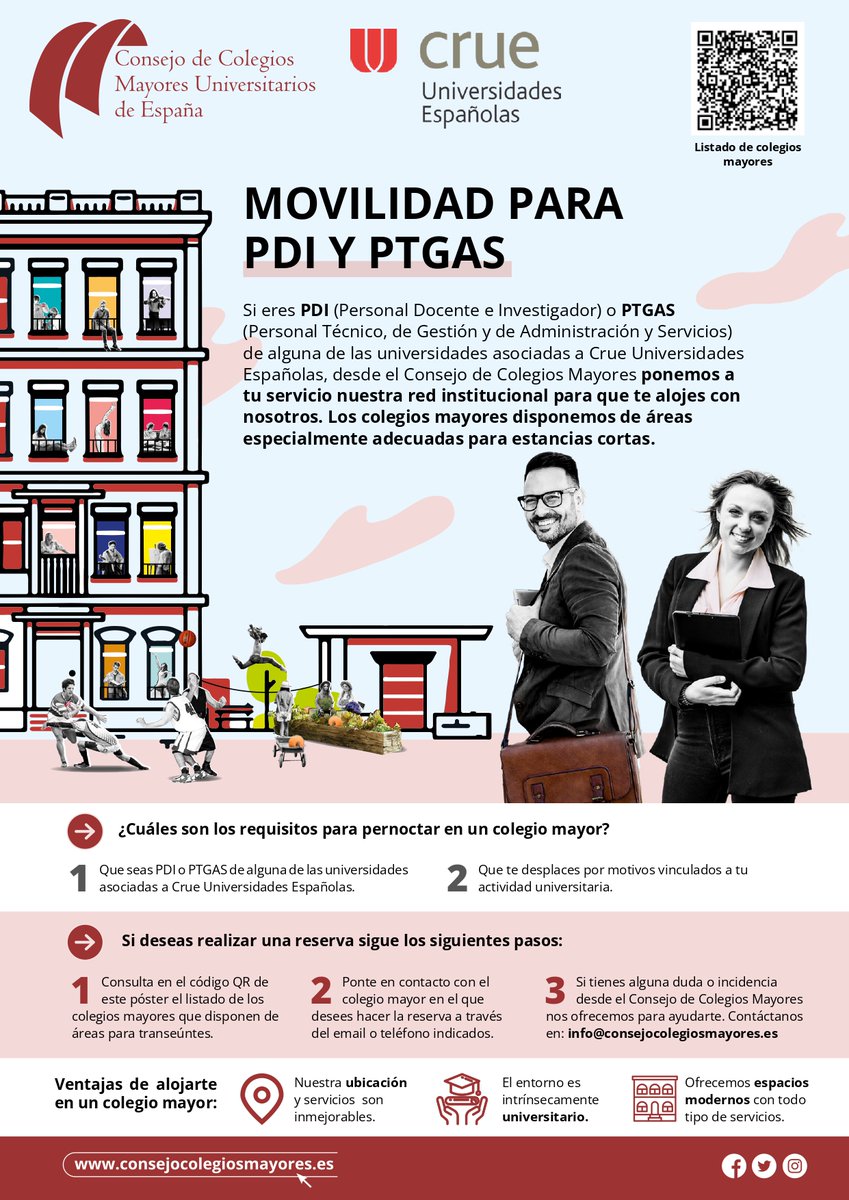 Universidad Granada (@canalugr) on Twitter photo 📢 Movilidad para #PDI y #PTGAS
🏫 Si eres personal de una universidad afiliada a @CrueUniversida, podrás hospedarte en un colegio mayor de la red institucional <a href="/ccmmue/">Consejo de Colegios Mayores Universitarios</a> cuando te desplaces por actividad universitaria 📚🎓
Más información👇👇👇
canal.ugr.es/noticia/movili… 📢 Movilidad para #PDI y #PTGAS
🏫 Si eres personal de una universidad afiliada a @CrueUniversida, podrás hospedarte en un colegio mayor de la red institucional <a href="/ccmmue/">Consejo de Colegios Mayores Universitarios</a> cuando te desplaces por actividad universitaria 📚🎓
Más información👇👇👇
canal.ugr.es/noticia/movili…