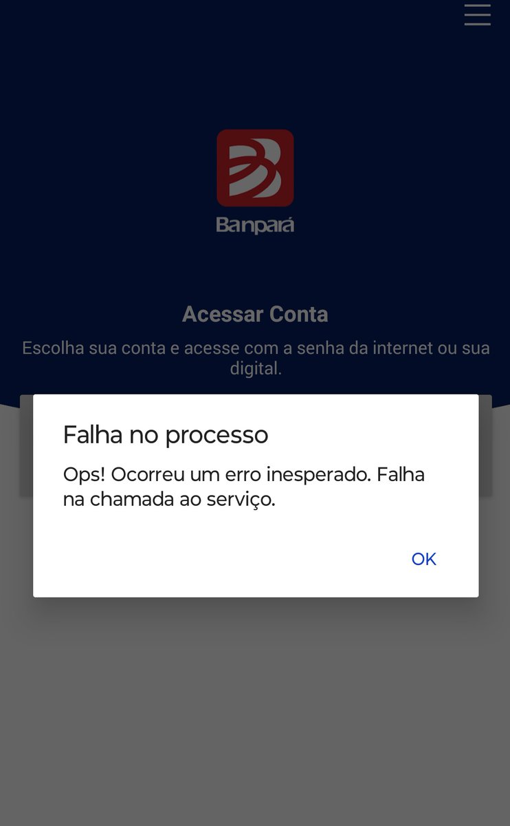 marcelosoare's tweet photo. Alô pessoal da TI do @BanparaSa  bora resolver essa situação por favor https://t.co/vVQ7N3loVH