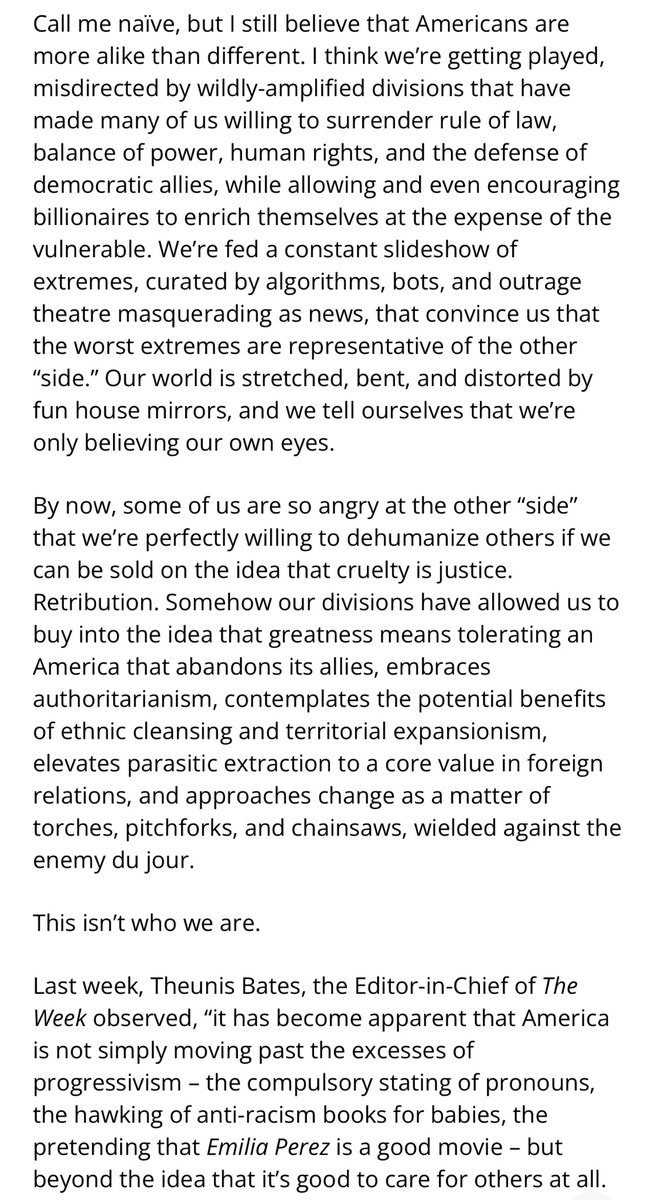 hussmanjp's tweet image. The section “Rocking a perched boulder” in my February comment discusses current economic prospects along with steep immediate risks facing the financial markets. 

The second part of the comment, beginning with “This isn’t who we are” is about risks that may prove more damaging.