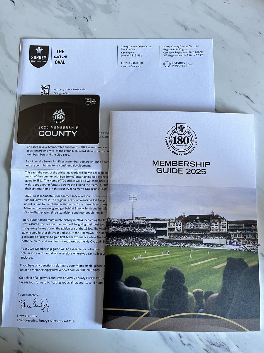 GreigSar1's tweet photo. Roll on Summer at The Peopleβs Home of Cricket πππ» #TheRey #ThreeFeathers https://t.co/imXx0CaR8K