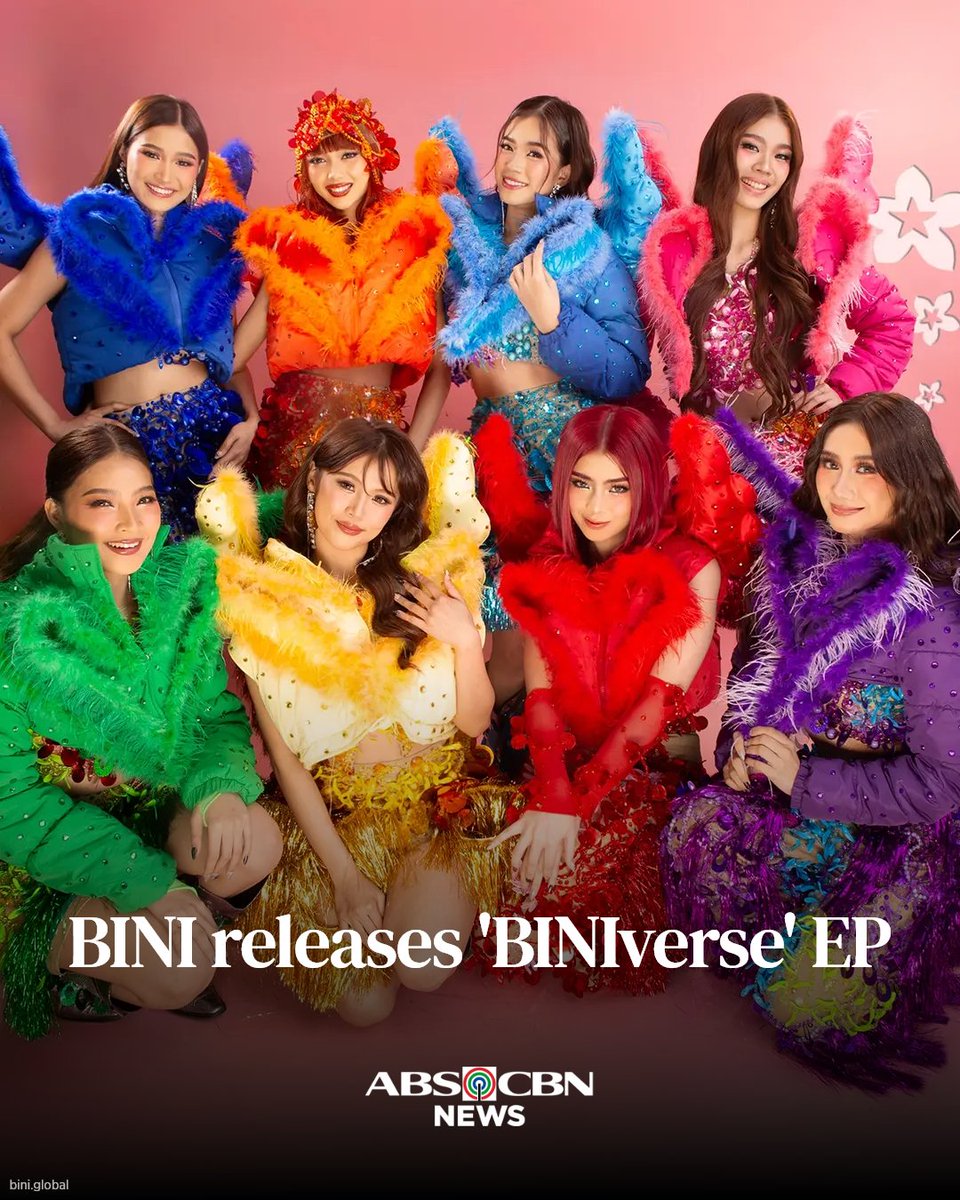 BLOOMs, step into the BINIverse! 🌸✨

"Nation's girl group" <a href="/BINI_ph/">BINI_PH</a> has dropped the 6-track EP "BINIverse."

The EP includes previously released "Cherry On Top," its BiniMo Remix, and "Blink Twice." Adding to the mix are three brand new tracks: "Zero Pressure," "Secrets" (feat.