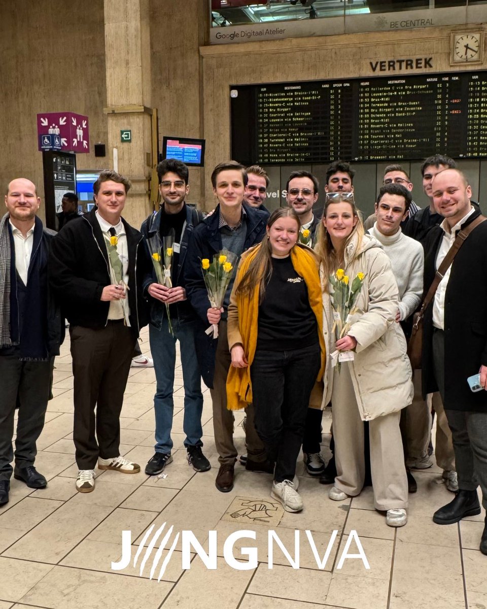 Er is terecht veel frustratie over de asociale spoorstaking van 9 dagen, maar die mag niet geuit worden tegenover het personeel dat er bewust voor kiest om wel te werken! Daarom bedanken we hen vandaag met een bloemetje. Bedankt om het land in beweging te houden! 💛🌼