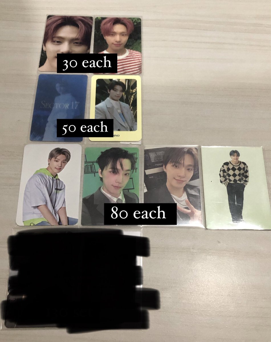 JunGyuHao_o's tweet photo. WTS LFB

SEVENTEEN DINO PHOTOCARD

-₱ at pic (1st pic 100 ea)
-onhand
-loc: bulacan
-mod: flash 
-mop:gcash

🏷️dicon 101 sector 17 weverse 17 is right here seventeen’s home the saem nana tour face the sun seventeenth heaven weverse fml 17 is right here attacca https://t.co/mU0wYEkEnI