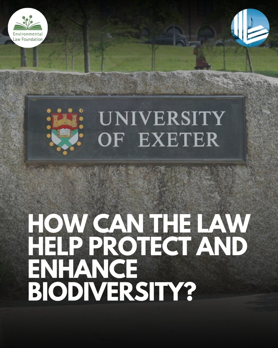 Today, David Sumner, Solicitor and Director at Larcomes Legal, joins leading specialists at <a href="/UniofExeter/">University of Exeter</a> for a day of discussions on environmental justice and biodiversity 🌍

🔗 Free to attend – register here: bit.ly/4bns2yW

#environmentallaw #rightsfornature