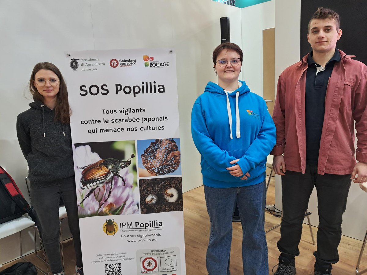 Animer une conférence au #SIA2025 ✅
Hier 3 étudiants du BTSA Métiers du Végétal de Chambéry ont présenté leur projet d'étude terrain européen 🇪🇺 autour de la lutte contre le #popilliajaponica.
Un grand bravo à Abigaëlle, Flora et Jérémie pour leur presentation !
#lyceeagricole