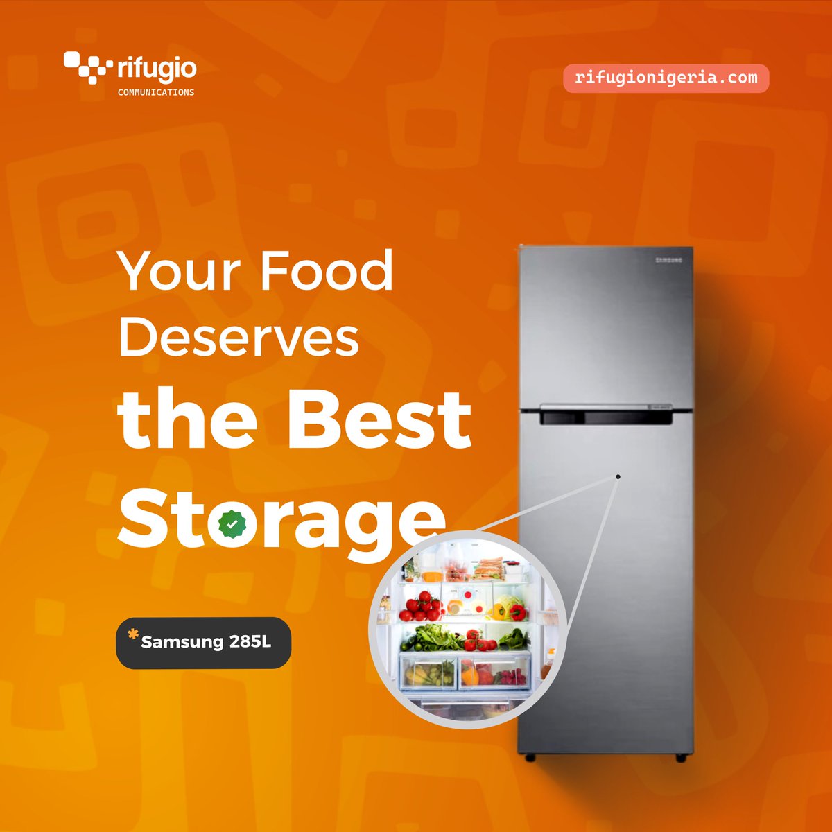RifugioNigeria's tweet image. No more food wastage! Our advanced refrigerators lock in freshness and keep your meals ready when you are.

#rifugionigeria #samsung #samsungrefrigerator