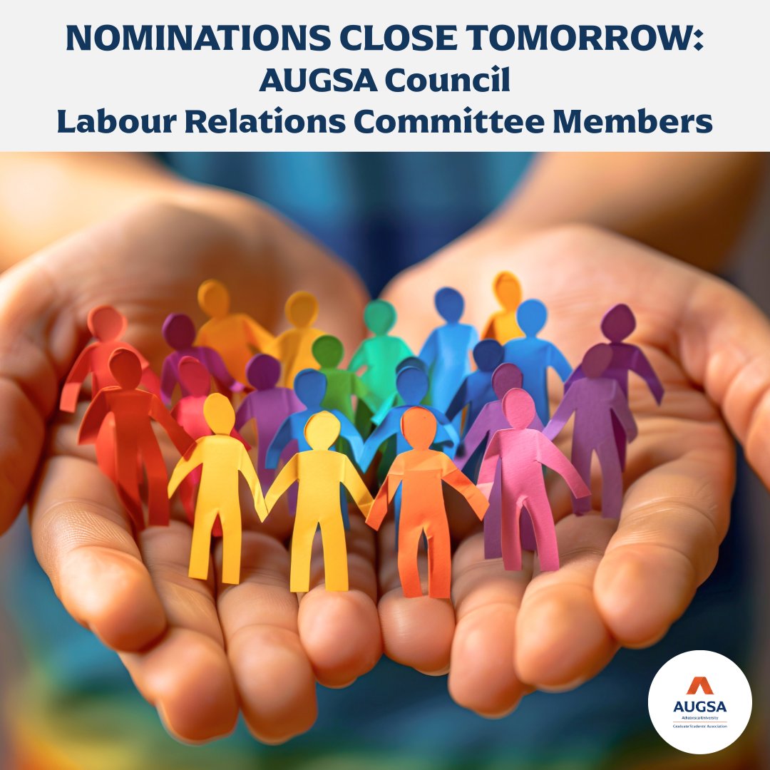 Nominations CLOSE TOMORROW. To learn more or self-nominate visit: augsa.com/2025-Elections…
