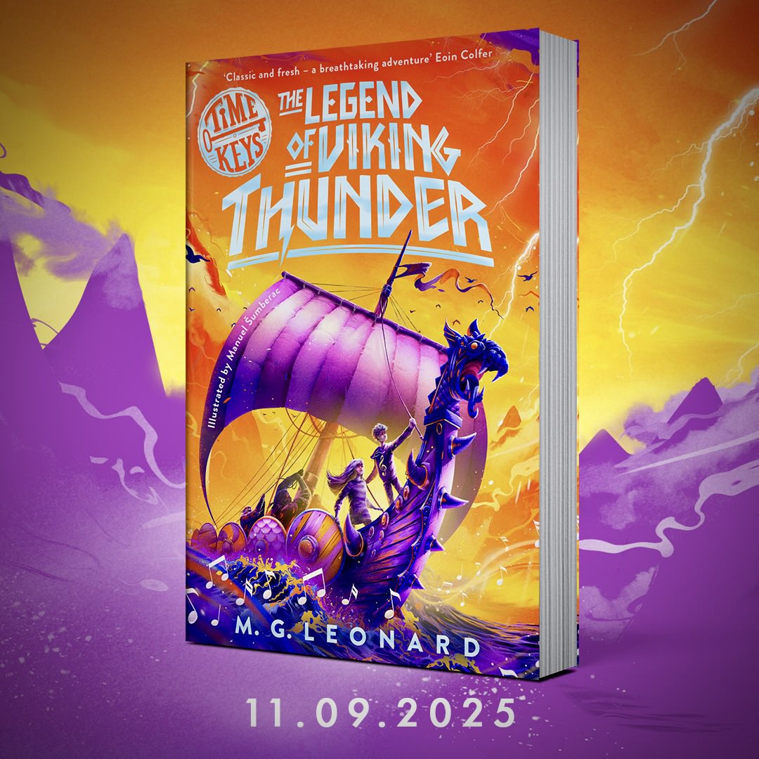 M. G. Leonard (@mglnrd) on Twitter photo Ta Da! Book 2 in the Time Keys series is THE LEGEND OF VIKING THUNDER and her is the spectacular cover by <a href="/manuelsumberac/">Manuel Šumberac</a> Available on September 11th and avail to pre-order from <a href="/WaterstonesKids/">Waterstones Kids</a> NOW! waterstones.com/book/the-legen… Ta Da! Book 2 in the Time Keys series is THE LEGEND OF VIKING THUNDER and her is the spectacular cover by <a href="/manuelsumberac/">Manuel Šumberac</a> Available on September 11th and avail to pre-order from <a href="/WaterstonesKids/">Waterstones Kids</a> NOW! waterstones.com/book/the-legen…