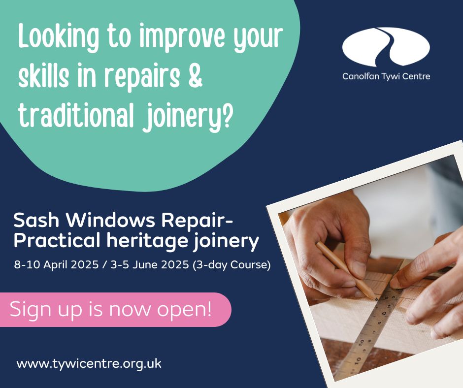 Looking to sharpen your skills in repairs and traditional joinery? 🌟

Join our Practical Heritage Joinery course and learn the art of sash window repair! 🪟

Perfect for preserving heritage while honing your craft. Don’t miss out: ow.ly/Gopm50USrQ4