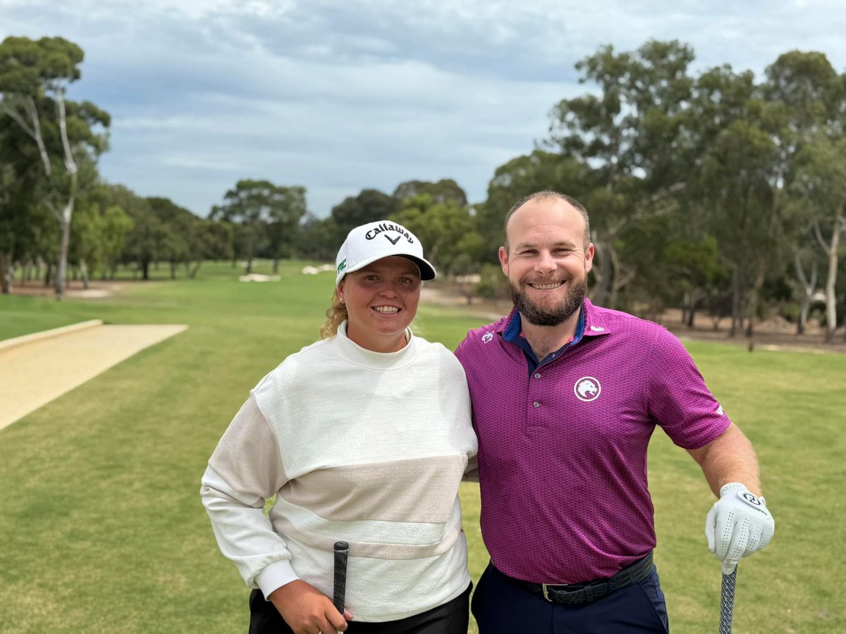 Sue Thomson (@sue_squizz19) on Twitter photo Great to see a couple of world class golfers enjoying the new <a href="/MountLawleyGC/">Mount Lawley GC</a> golf course today. MLGC member and LET Tour player Kirsten Rudgeley was enjoying a round with World # 8 Tyrell Hatton. 🏌️♀️🏌️♂️⛳️
#beyongthegame #WeLoveGolf #MLGC #ocmgolf Great to see a couple of world class golfers enjoying the new <a href="/MountLawleyGC/">Mount Lawley GC</a> golf course today. MLGC member and LET Tour player Kirsten Rudgeley was enjoying a round with World # 8 Tyrell Hatton. 🏌️♀️🏌️♂️⛳️
#beyongthegame #WeLoveGolf #MLGC #ocmgolf