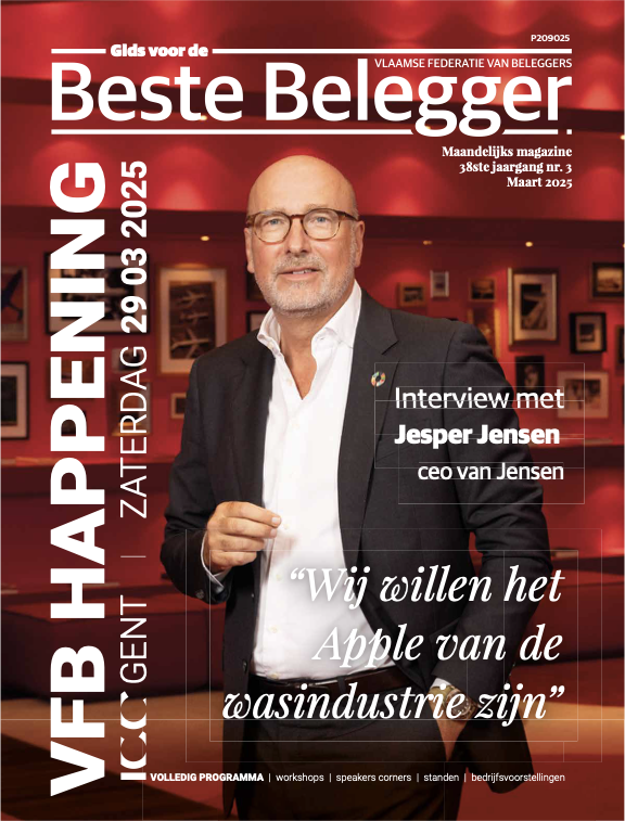 Vrijdag is het weer zo ver... hét moment van de maand voor duizenden beleggers. De nieuwe Gids voor de Beste Belegger komt uit!

Bijna 100 bladzijden aan leesplezier, met als hoofdschotel een boeiend gesprek met Jesper Jensen.

Zeer binnenkort meer over dit nieuwe nummer.