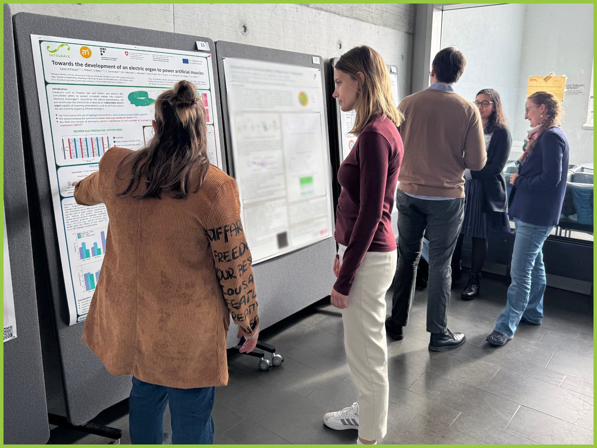 🟢🤝 Thanks to Carolina Pierucci, part of the research team at the <a href="/MerkleInstitute/">AMI</a>, #INTEGRATE had the opportunity to be part of the <a href="/NCCRbioinspired/">NCCR Bio-Inspired Materials</a> - Young Researchers Conference 2025 at EPFL in Lausanne on February 21st, 2025.