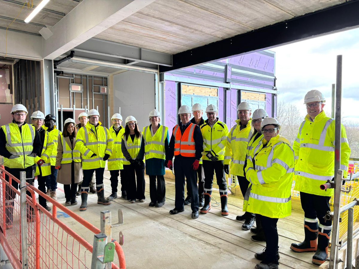Tilbury_douglas's tweet photo. We celebrated our first-of-its-kind Catterick Integrated Care Centre project reaching its watertight milestone - a key stage in the construction of this state-of-the-art facility: https://t.co/SwtJmkAtZ4 

#NHS #MOD #HealthcareConstruction #BuildingABetterFuture #Procure22 https://t.co/CQnutykK3k