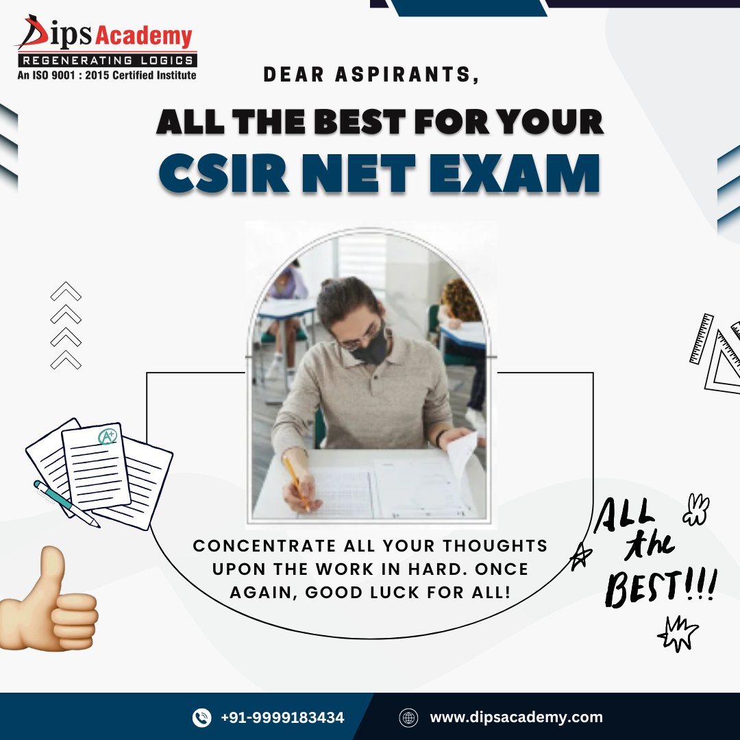 dipsacademymath's tweet image. All the best for your 𝐂𝐒𝐈𝐑 𝐍𝐄𝐓 𝐄𝐱𝐚𝐦!🌟

#csirnet #csirnetmathematics #csirnetexam2025 #csirnetexam #csirnetfeb2025 #examdays #allthebest #csirnet2025 #dipsacademy #mathsexam #BestOfLuck #StayConfident