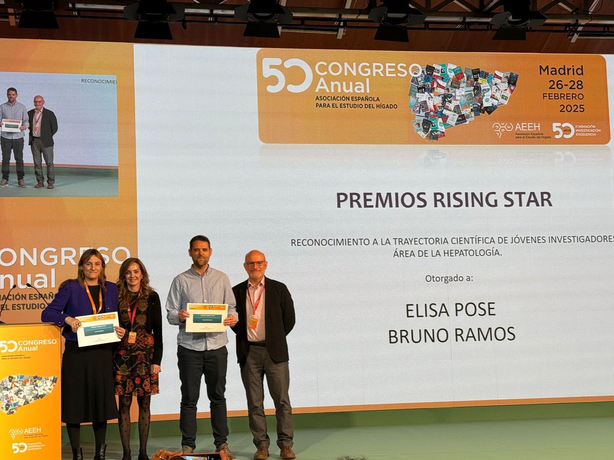 LiverUnit.Clinic.BCN (@liverunitclinic) on Twitter photo Very proud of our colleague <a href="/PoseElisa/">ELISA POSE</a> awarded with the Rising star award of <a href="/AEEHLiver/">Asociación Española para el Estudio del Hígado</a> Very proud of our colleague <a href="/PoseElisa/">ELISA POSE</a> awarded with the Rising star award of <a href="/AEEHLiver/">Asociación Española para el Estudio del Hígado</a>