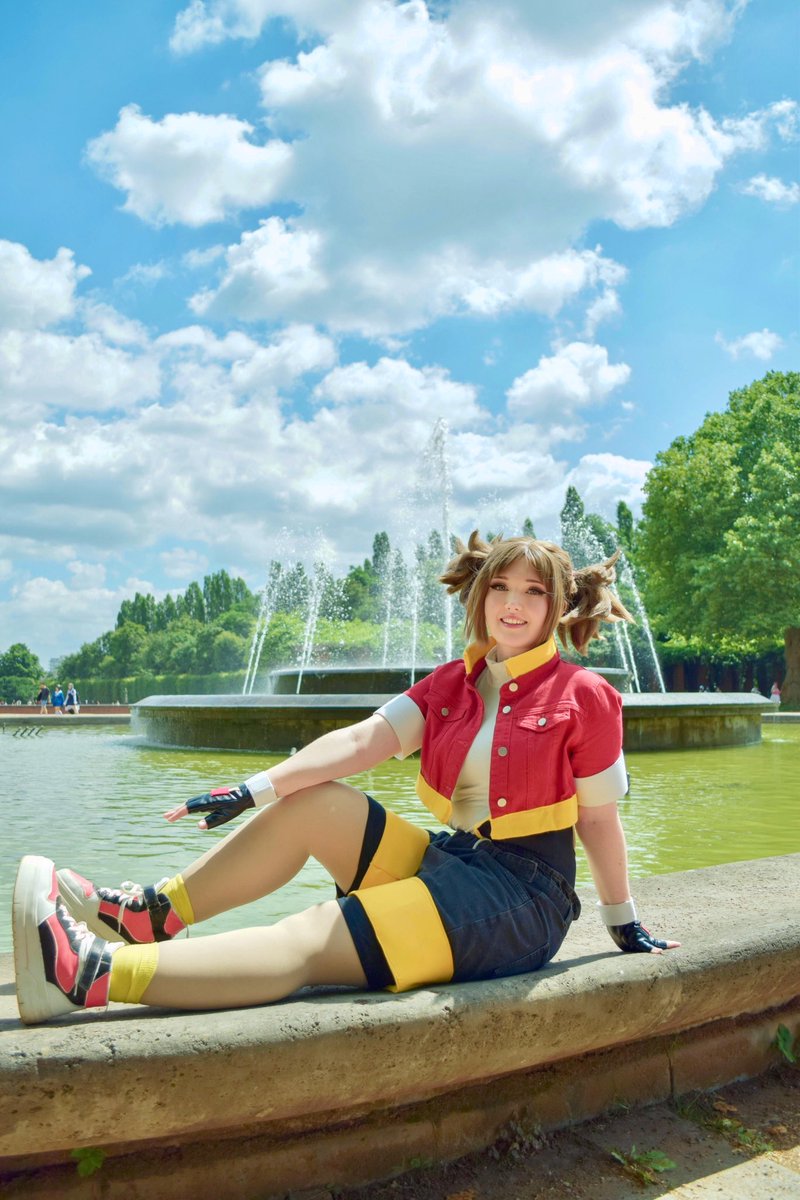Inari_Darling's tweet image. Happy pokemon day!! All 5 pokemon ranger fans are coping that this will be our day (let’s pretend my Kate Cosplay is a summoning circle)