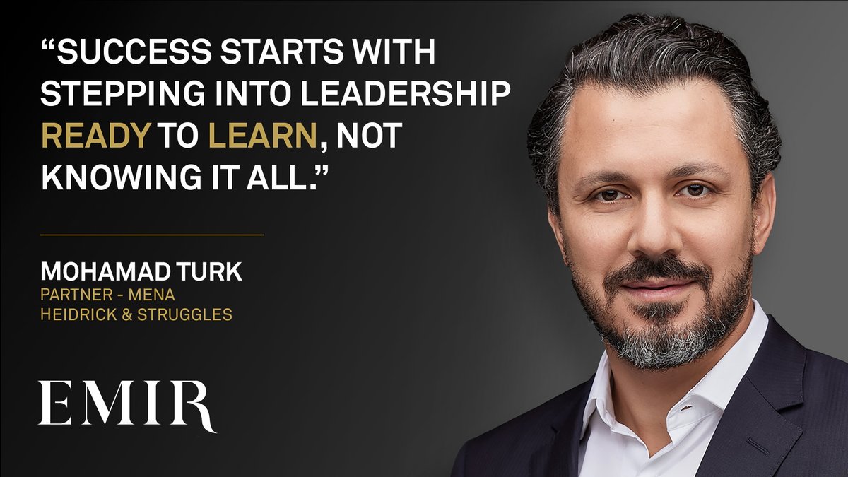 EMIR (@emiradvisory) on Twitter photo Great leaders don’t have all the answers—they ask the right questions.
In this insightful #SuccessfulPerspectives chat, <a href="/fmacltd/">Frank Mc Carthy</a> and <a href="/Heidrick/">Heidrick & Struggles</a>'s Mohamad Turk discuss leadership lessons, career-defining risks, and building company culture in a changing world. 🔜 Great leaders don’t have all the answers—they ask the right questions.
In this insightful #SuccessfulPerspectives chat, <a href="/fmacltd/">Frank Mc Carthy</a> and <a href="/Heidrick/">Heidrick & Struggles</a>'s Mohamad Turk discuss leadership lessons, career-defining risks, and building company culture in a changing world. 🔜