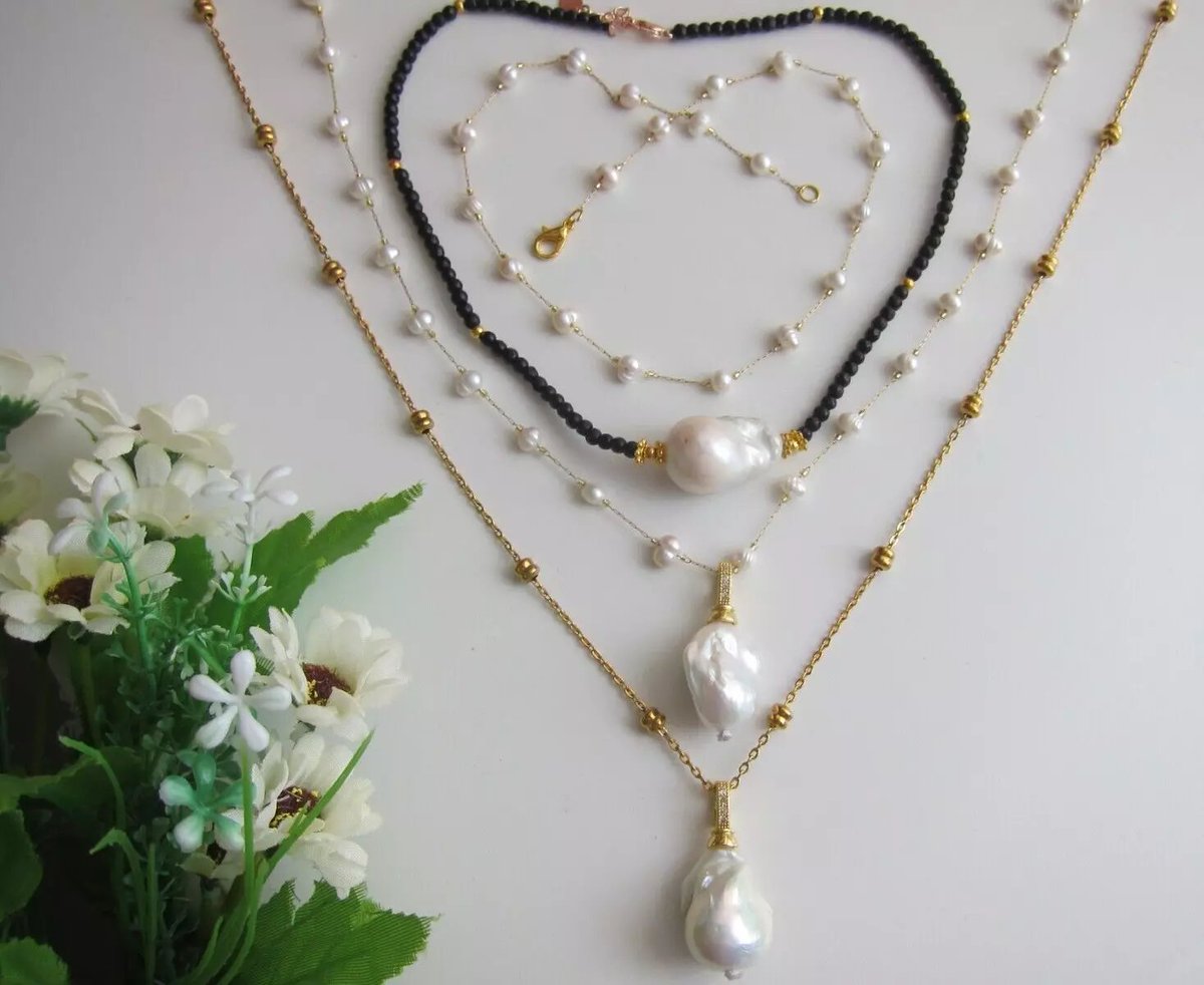 Large\ Big Baroque Keshi Reborn Pearl Necklace \Pendant G.P. 15"- 30"
ebay.co.uk/itm/1462682280…