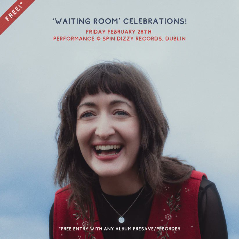 To celebrate the release of her new album ‘Waiting Room’ Maria Kelly will be performing at Spindizzy Records tommorow FEB 28th @ 6pm.

Tickets Below ⬇️

spindizzyrecords.com/products/maria…