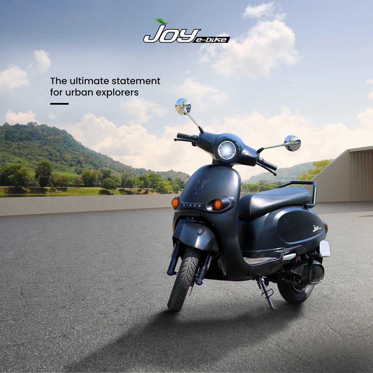 Effortlessly navigate the city with power, grace, and zero emissions with Joy e-bike Mihos. 
.
.
.
#joyebike #17mein100 #EBike #ElectricBike #EBikes #GreenTransport #SustainableMobility #EcoFriendly #CleanEnergy #BikeLife #ElectricVehicle #UrbanMobility #RideElectric