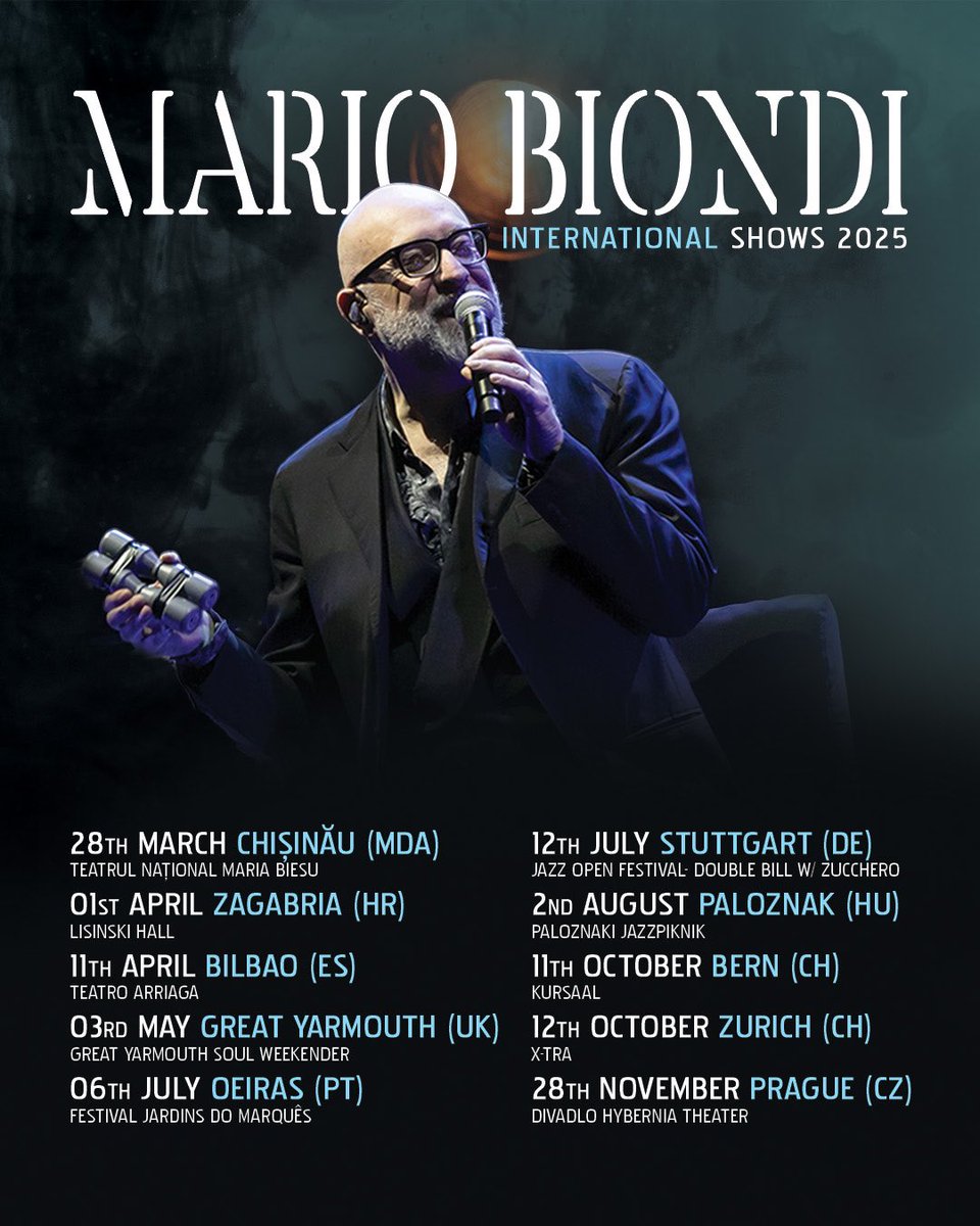 Can’t wait to see you around Europe 🎶

Tickets available here: linktr.ee/mariobionditour

#mariobiondi #live #internationalshows2025