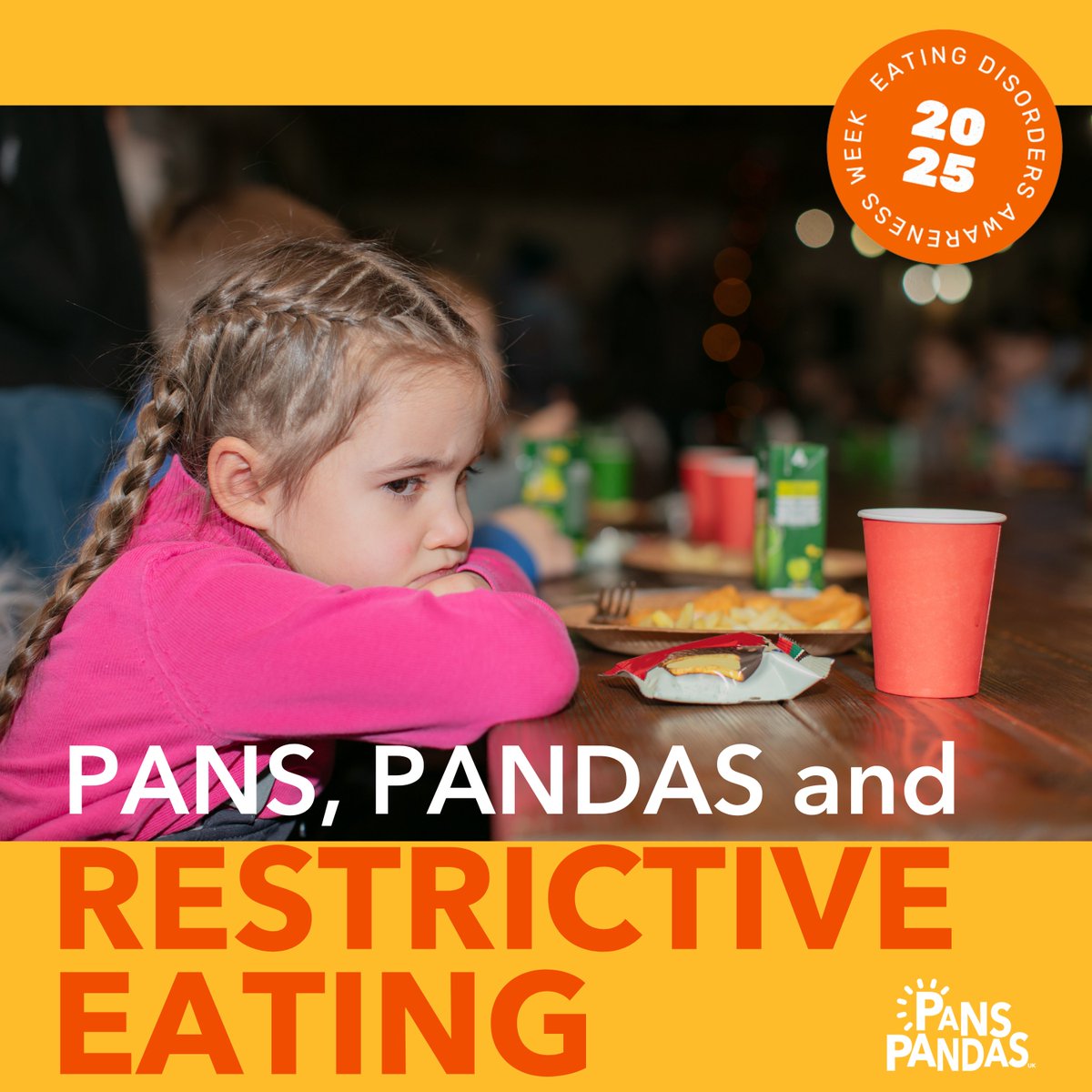 PANSPANDASUK's tweet image. Disordered eating can affect anyone.

Experiencing PANS or PANDAS can include episodes of restrictive eating.

Support is available @BeatED

#EDAW2025 #AnyoneAnytime
