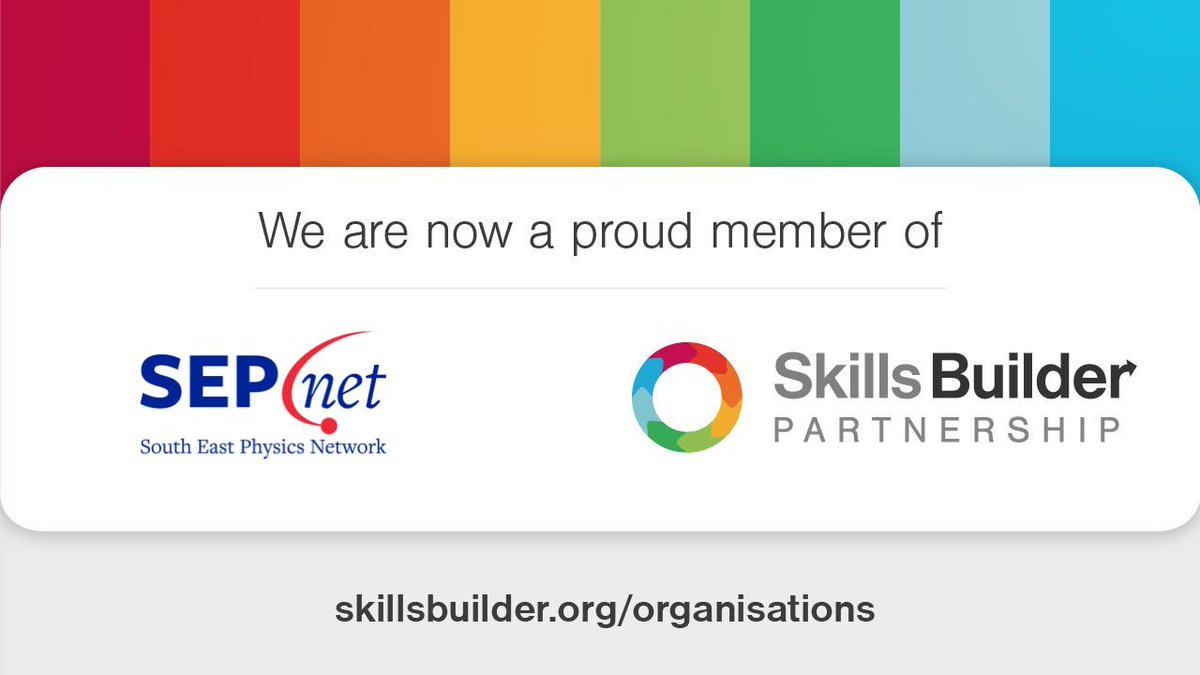 SouthEastPhysics (@sephysics) on Twitter photo 🚀 Exciting news! SEPnet is now a proud member of the <a href="/Skills_Builder/">Skills Builder Partnership</a> Partnership! 🎉 We'll be working together to enhance our outreach programmes, helping young people develop essential skills for the future. #SkillsForSuccess #STEMEducation #physicsforall #skillsbuilder 🚀 Exciting news! SEPnet is now a proud member of the <a href="/Skills_Builder/">Skills Builder Partnership</a> Partnership! 🎉 We'll be working together to enhance our outreach programmes, helping young people develop essential skills for the future. #SkillsForSuccess #STEMEducation #physicsforall #skillsbuilder