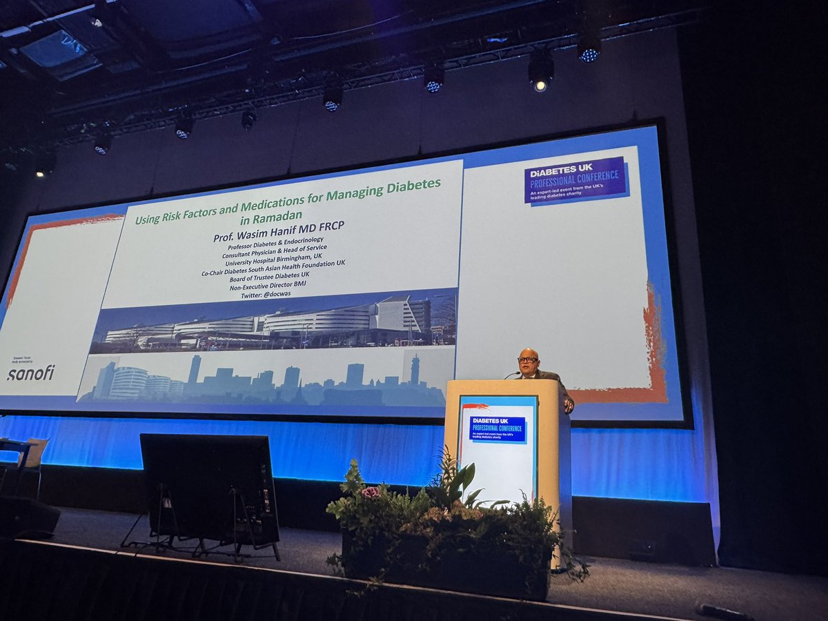 Great talk on Ramadan in Diabetes <a href="/docwas/">Prof. Wasim Hanif</a> <a href="/DiabetesUK/">Diabetes UK</a> 
#dukpc2025 -#Ramadan