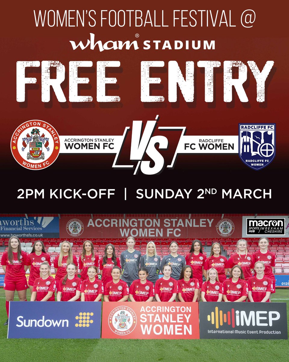 Accrington Stanley Women (@aswfcofficial) on Twitter photo Making all the headlines! 🙌🏼
More fantastic coverage via @accringtonnews and <a href="/lancstelegraph/">Lancashire Telegraph</a>... featuring our 3-1 win at Penrith, County Cup success for our U13s and a look ahead to Sunday's return to the Wham Stadium 🤩
#ASWFC Making all the headlines! 🙌🏼
More fantastic coverage via @accringtonnews and <a href="/lancstelegraph/">Lancashire Telegraph</a>... featuring our 3-1 win at Penrith, County Cup success for our U13s and a look ahead to Sunday's return to the Wham Stadium 🤩
#ASWFC