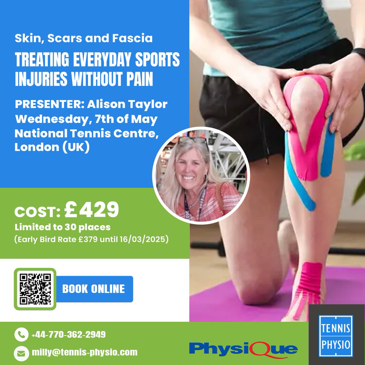 Milena Mirkovic (@physiomilly) on Twitter photo 🚨Attention all #therapists working in #sport‼️
Learn the importance of assessing & treating skin, scars and fascia to optimise #sports #injury outcomes!
Secure your place in the course via QR code
OR
Click on the payment link below 👇
buy.stripe.com/14kbLH58Ie3J2V…
<a href="/PhysiqueMgmt/">Physique Management</a> 🚨Attention all #therapists working in #sport‼️
Learn the importance of assessing & treating skin, scars and fascia to optimise #sports #injury outcomes!
Secure your place in the course via QR code
OR
Click on the payment link below 👇
buy.stripe.com/14kbLH58Ie3J2V…
<a href="/PhysiqueMgmt/">Physique Management</a>